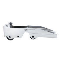 Rouleau d'ancre de proue double en acier inoxydable 316 poli miroir pour matériel marin avec broches à dégagement rapide articulées