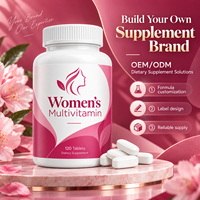 Complément Alimentaire Multivitaminé pour Femmes, 120 Comprimés, Étiquette Nettoyée, Soutien à la Mémoire et Bien-être Féminin, Fournisseur d'Usine OEM ODM