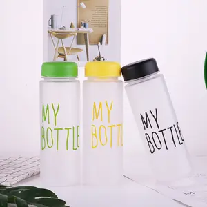 Botellas de agua de vidrio de borosilicato, vaso de vidrio motivacional de 16Oz con asa para niñas