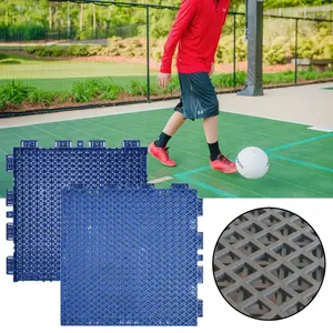 Tenis basketbol sahası açık çıkarılabilir pp pvc vinil birbirine futsal mahkeme kiremit döşeme