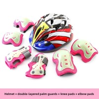 Ensemble de protection fluorescent phosphorescent pour enfants (garçons/filles) en PC/EPS – Patinage à roulettes/Vélos en ligne/Vélos d'équilibre/Hiver