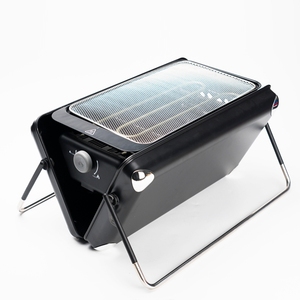 Mallette de camping valise barbecue grill extérieur 3 en 1 fumoir portable pliant charbon de bois mini barbecue grill pour camping randonnée - Product Image 4