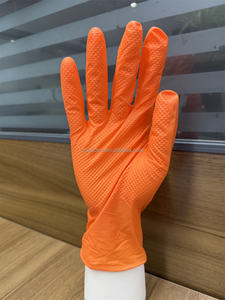 Gants de travail en nitrile jetables de qualité industrielle, sans <span class=keywords><strong>latex</strong></span>, à texture diamant, résistants, 8 mils, pour mécaniciens automobiles, vente en gros - Product Image 5