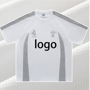 Sports Rugby Jersey <b>Summer</b> Breathable Mesh Patchwork Oversized Raglan Short Sleeve T-<b>Shirt</b> Unisex Fashion Sports Jersey - Product Image 2