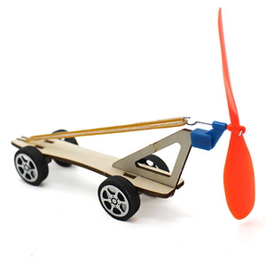 Kit de voiture en bois à élastiques pour enfants, modèle d'expérimentation scientifique, jouet éducatif - Product Image 2