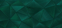 Papier peint géométrique vert émeraude de luxe imperméable, auto-adhésif, triangle rayonnant, pour une décoration murale élégante de la maison