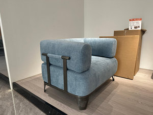 Canapé modulaire sectionnel élégant et moderne en velours côtelé <span class=keywords><strong>gris</strong></span>, sans armature, compressé, à modules détachables, rembourré, anti-acariens pour - Product Image 2