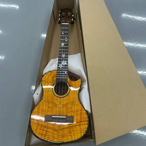 <span class=keywords><strong>Ukelele</strong></span> Profesional Sakura con Incrustaciones, 23/26 Pulgadas, Acabado Brillante, Clavijero Ranurado, <span class=keywords><strong>Ukelele</strong></span> Tenor de Concierto, Fabricación OEM - Product Image 5