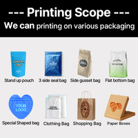 Sachet Doypack Ziplock imprimé 3,5 g, anti-odeur, personnalisé, en Mylar, pour herbes aromatiques