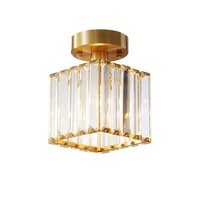 Lustre led en cristal au design moderne, luminaire décoratif d'intérieur, idéal pour un salon