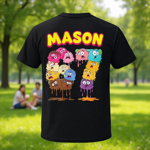 T-shirt Mason 67 Ice Cream Meme Six Seven On Back - Product Image 3