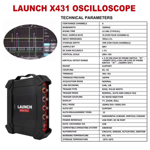 <span class=keywords><strong>LAUNCH</strong></span>-Analizador de Scopebox X431, Osciloscopio Digital de 4 Canales, Analizador de Sensores de Circuitos de Puerto USB, X431 - Product Image 2