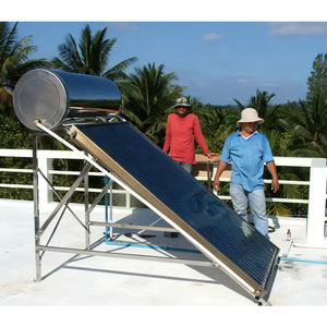 Aquecedor Solar de Água de Placa Plana de Aço Inoxidável de 300L de Alta Qualidade, Energia Solar Térmica Não Pressurizada - Product Image 3