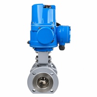 Vanne à boisseau sphérique flottante à bride en acier inoxydable DN100 PN16 Classe 150 à actionnement électrique avec joint en PTFE pour le contrôle de l'eau et de l'huile