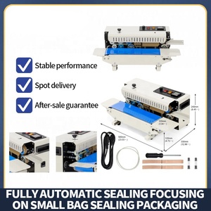 Factory Wholesale Portable Conveyor Belt Desktop Continuous Band Sealer Food Small Plastic Bag Pouch Heat Seal Sealing Machine - Product Image 2