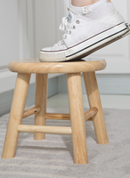 Tabouret à langer en bois simple et durable pour adultes comptoir bar petits enfants tabourets ronds chaise pour cuisine