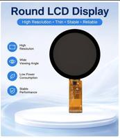 Layar LCD TFT Bulat 1,85 Inci Resolusi 360x360 Antarmuka MIPI SPI Modul LCD Layar Sentuh untuk Perangkat Pintar yang Dapat Dipakai