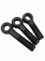 Boulon pivotant à joint fileté en acier au carbone zingué pour la fixation des garde-corps et des couvercles d'ouverture, utilisation sur chantier