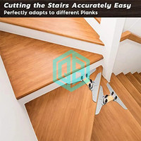 Plaques de serrage en bois de construction DIY OEM Marches de remplacement Modèle de bande de roulement d'escalier en acier Outil de mesure Outil à main en alliage
