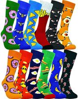 Chaussettes colorées de haute qualité en coton Chaussettes amusantes à motifs à la mode Chaussettes drôles en coton unisexes