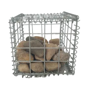 最优惠价格中国铁焊接网镀锌石笼网笼六角方形焊接编织石笼网篮