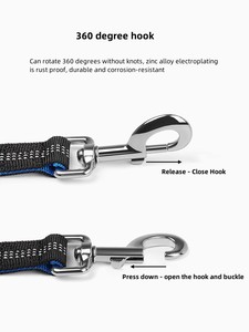 Kingtale Adjustable Waist <strong>Belt</strong> Reflective Durable Bungee Hands Free <strong>Dog</strong> Leash with Zipper Pouch for <strong>Dogs</strong> Running <strong>Walking</strong> Hiking - Product Image 3
