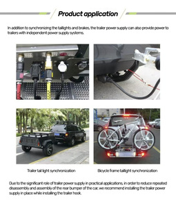 Hjyajzt Dây Điện 7 Pin Trailer Cắm Mở Rộng Nối Nhiệm Vụ Nặng Nề 7 Cách 13 Cách Trailer Dây Cáp - Product Image 6