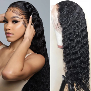 Ready to Ship Wholesale 13*4 Full Lace <strong>Frontal</strong> Straight Wig 210% Density Body Wave Natural Color Brazilian Curly Human Hair Wigs - Product Image 4