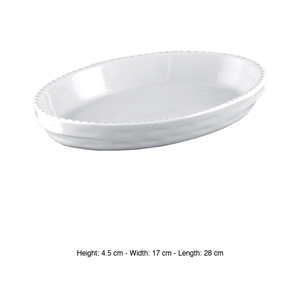 Stackable Oval Baking Dish 28 × 17 × 4.5 h cm Mps Ovenproof - Product Image 3