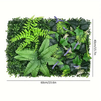 Vente en gros Plante artificielle intérieure/extérieure décoration murale Milan gazon vert Plante artificielle en plastique mur de fond