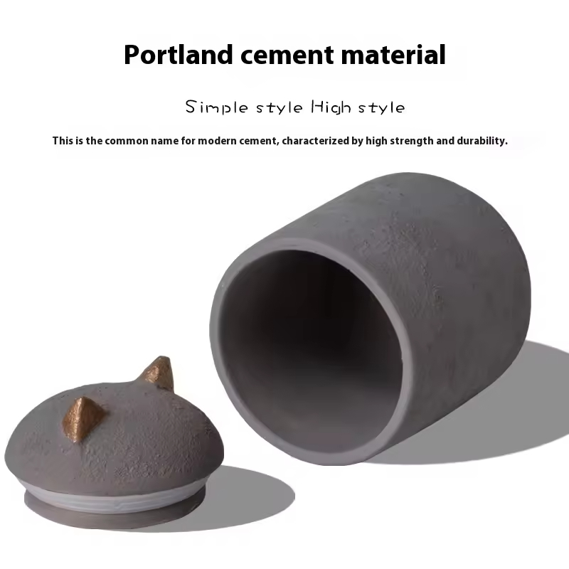 Eco-Friendly Portland Cement Pet Urn | Waterproof Biodegradable Funeral Casket for Cats Dogs