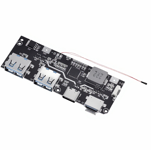 QC4.0 QC3.0 LED Dual USB 5V 4.5A 22.5W Micro Type-C Mobile Power Bank 18650 Charging Module Temperature Circuit Protection Board