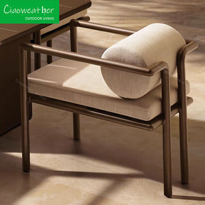 Patio Muebles de madera Muebles de jardín Juego de comedor <span class=keywords><strong>Villa</strong></span> de madera maciza Sillón de comedor de teca Silla lateral de madera - Product Image 5