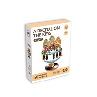 Puzzle 3D en bois à succès, Arbre de Noël DIY, Jouet éducatif musical électronique, Décoration, Cadeau