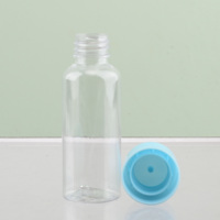 50mlClear emulsi kosmetik sampel kecil plastik pet dispenser botol kosong portabel mini