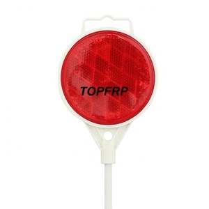 Marqueur de voie en fibre de verre durable, réflecteur rouge et bleu - Product Image 1