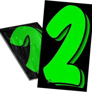 Autocollant en vinyle 7,5 pouces pour pare-brise, autocollant 3D auto-adhésif pour voiture, lettres et chiffres, personnalisation DIY - Product Image 3