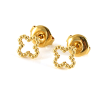 Ensemble de Bijoux Lincy Hollow Étanche pour Femmes: Boucles d'Oreilles et Bijoux en Acier Inoxydable Motif Trèfle à Quatre Feuilles, Cœur, Fleur, Nuage