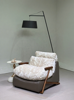 Nouvelle Arrivée 2026 - Fauteuil en Tissu Rembourré Doux pour Salon - Chaise de Loisirs Individuelle