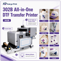 Imprimante DTF BD-302B 2 têtes I3200, largeur d'impression 420 mm, encre CMYKW blanche, tout-en-un avec secoueur de poudre pour transfert thermique sur T-shirt