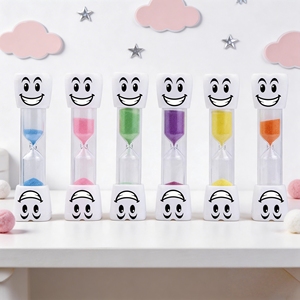 นาฬิกาทรายรูปการ์ตูนสำหรับเด็ก ใช้สำหรับจับเวลาการแปรงฟัน ของขวัญเพื่อการฝึกสุขอนามัยช่องปาก ทนทาน - Product Image 1