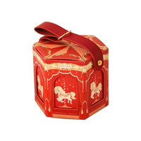 Maßgefertigte Großhandels-Geschenkbox aus Mattlaminiertem UV-Beschichtetem Kunstpapier mit Griff für Schokolade & Kuchen - Hochzeiten & Geburtstagsfeiern