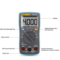 ZOYI ZT100 Multimeter Digital Presisi Tinggi Otomatis dengan Lampu Latar, Tiga Setengah Posisi, Akurasi 0.5% 0-1000V