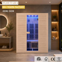 Sauna hybride intérieur Ploutara : Solution modulaire sur mesure adaptable aux espaces irréguliers, chauffage rapide en 15 min, proposition de projet CAO