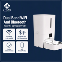 Distributeur de nourriture intelligent pour animaux de compagnie, étanche, 7L, avec caméra, surveillance à distance et Bluetooth WiFi, pour intérieur, voyage et extérieur