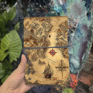 A6 Rétro Agenda Quotidien Épais Rétro Jaune Papier Pages Vierges Excellent Cadeau de Réunion Souvenir de Noël Onboarding Schedule P - Product Image 2