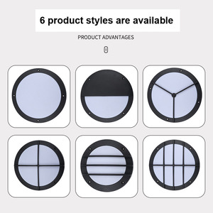 Lámpara de <span class=keywords><strong>Pared</strong></span> <span class=keywords><strong>LED</strong></span> Redonda de Aluminio para Exteriores, con Certificación CE y RoHS, Venta al Por Mayor - Product Image 2