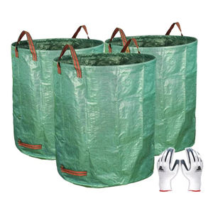 Heavy Duty Reutilizável Dobrável Jardim <span class=keywords><strong>Bag</strong></span> Stand up <span class=keywords><strong>Yard</strong></span> <span class=keywords><strong>Waste</strong></span> Bin para Folhas Grama e Gramado Detritos com PE PP Suporte Anel - Product Image 1