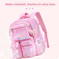 Ensemble de trois pièces best-seller transfrontalier : Sac à dos en nylon respirant et imperméable avec motif papillon bleu violet