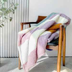 Lightweight Double-Sided Sherpa Fleece <b>Blanket</b> Cozy Soft Fuzzy Warm Customized Throw <b>Blanket</b> Home Office Travel <b>Camping</b> Colorful - Product Image 2